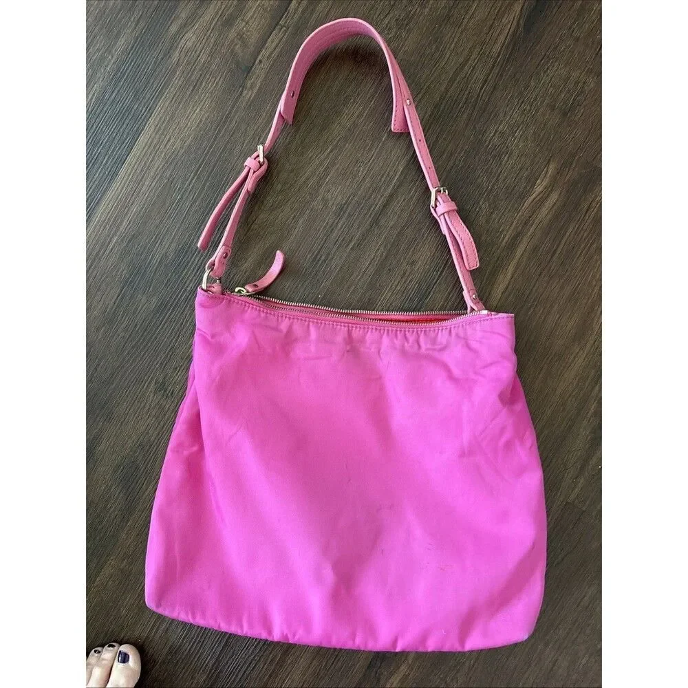 Kate Spade Victoria Basic Nylon Pink Swing/ Adjustable Crossbody Y2K Sur…